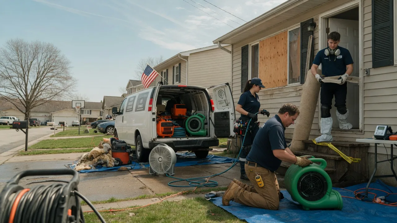 Water Damage Restoration in Bunch, OK near me